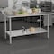 Flash Furniture Reese 430 Stainless Steel 18 Gauge 30-in x 60-in Table w/Adjustable Shelf and 4-in Backsplash NH-WT-3060-GG-B4-GG - alternate 9
